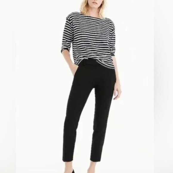 JCrew Cuffed Wool Cafe Capris Trousers Pants Unlined Sz 6 | OBO OFFERS WELCOME - Picture 2 of 7